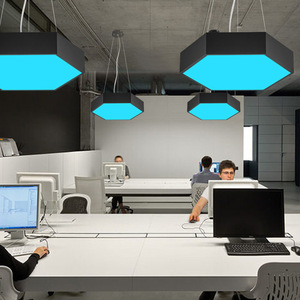 ไฟห้อย LED ทรงหกเหลี่ยมสำหรับตกแต่งคลับฟิตเนสเซ็นเตอร์ไฟเพดานแบบ DIY - Product Image 6