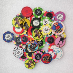 Fiches da <span class=keywords><strong>Poker</strong></span> Personalizzate in Ceramica da 39/43/46/50/55 mm per <span class=keywords><strong>Set</strong></span> da <span class=keywords><strong>Gioco</strong></span> Cash e Tournament - Product Image 2