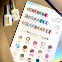 LADAI – Kit de vernis à ongles gel UV effet œil de chat 28 couleurs, vernis magnétiques pour hommes et femmes, vernis de manucure en flacon source