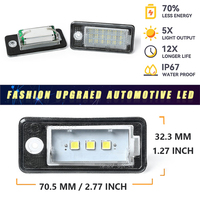 Lumière de plaque d'immatriculation LED E4 pour Audi A3 A4 S3 S4 A6 S6 Q7 RS4, sans erreur CANBUS