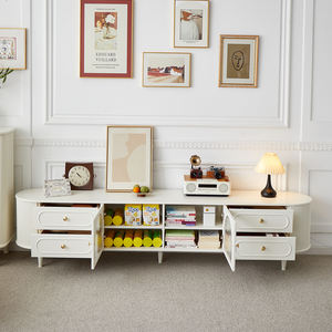 Mobile TV in Legno Stile Americano Minimalista, Arredamento Moderno di Lusso per Interni - Product Image 4