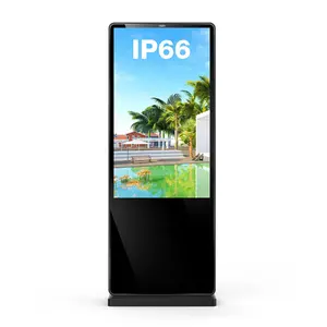 Wasserdichter IP65 Werbe kiosk Touchscreen 55 Zoll Android/Fensters ystem LCD Digital Signage und Displays im Freien