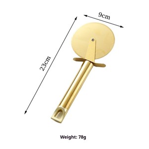 ที่ตัดพิซซ่าแบบลูกกลิ้งด้ามจับสีสันสวยงาม ใบมีดสแตนเลสทนทานสำหรับตัดแป้งคุกกี้และบราวนี่ - Product Image 4