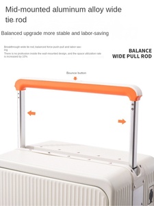 Valise à roulettes large de style européen unisexe, ouverture frontale, roulettes pivotantes, <span class=keywords><strong>bagage</strong></span> de voyage d'affaires multifonctionnel avec <span class=keywords><strong>port</strong></span> de charge USB - Product Image 3