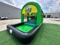 Jeu de golf gonflable interactif d'extérieur pour le putting, avec système de notation, idéal pour les foires et événements en location