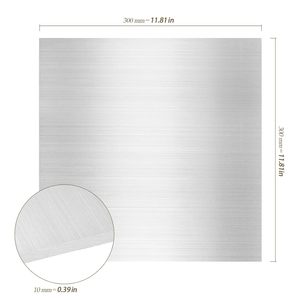 <span class=keywords><strong>Plaque</strong></span> carrée plate en aluminium multifonctionnelle 300x300x10mm pour le bricolage 6061T6 Film protecteur de couverture Service de traitement de coupe personnalisé - Product Image 2
