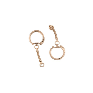 Set di fermagli per portachiavi Ilan 25mm oro K 2 pezzi - Product Image 1