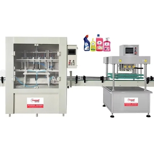 Macchina Riempitrice Automatica a 6 Ugelli con Trasportatori POM per Liquidi Acidi, Alcalini, Detergenti Chimici e Anticorrosivi - Product Image 1
