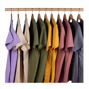 เสื้อยืดโอเวอร์ไซส์ผ้าฝ้ายทอ 100% พิมพ์ลายดิจิตอล สำหรับผู้ชายและผู้หญิง  ไม่เป็นขุย  แบบเรียบ  สามารถสั่งทำได้ - Product Image 1