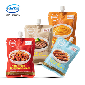 Pochettes Doypack personnalisées réutilisables de qualité alimentaire <span class=keywords><strong>avec</strong></span> bec verseur pour l'emballage de lait, gelée, gingembre, salade, sauce <span class=keywords><strong>tomate</strong></span> <span class=keywords><strong>et</strong></span> condiments liquides - Product Image 2