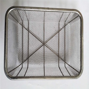 Stainless Steel <strong>Wire</strong> Mesh <strong>Storage</strong> <strong>Basket</strong> Multi-Function Organizational <strong>Basket</strong> Fashionable Square Rectangle Quality <strong>Storage</strong> - Product Image 4