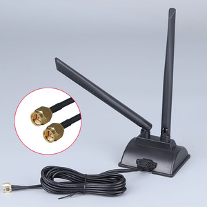 Ăng ten Wifi 2.4G / 5.8G ăng ten từ tính băng tần kép S-M-A đầu nối nam cho thẻ Wifi WLAN <span class=keywords><strong>PCI</strong></span> Bộ định tuyến không dây - Product Image 4