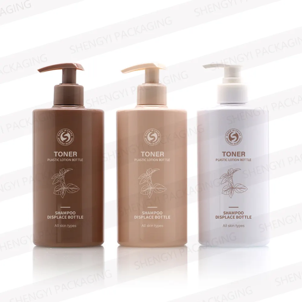 8OZ 16OZ Luxury Frosted Black Tóc Conditioner Sản Phẩm Container Và Bao Bì Lotion Chai Trong Kho