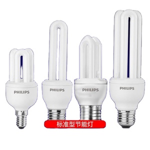 หลอดไฟ <span class=keywords><strong>LED</strong></span> รูปตัวยูของฟิลิปส์, ขั้วเกลียว E27 <span class=keywords><strong>E14</strong></span>, ปรับความสว่างได้สามสี, ประหยัดพลังงานเป็นพิเศษ, หลอดไฟสำหรับโต๊ะทำงานในบ้าน - Product Image 1