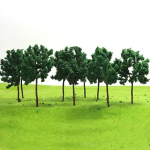 D9048 मॉडल रेलवे ट्रेन Diorama 9cm एन हो पैमाने मिनी दृश्यों का मॉडल पेड़ कृत्रिम