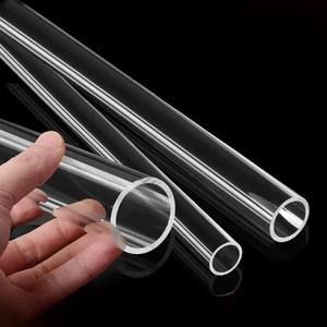 High Quality Large Diameter PMMA Clear <b>Plastic</b> Polycarbonate Pipe Acrylic Tube Customizable Round Clear Packing Tube China - Product Image 1