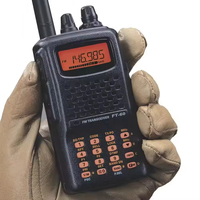 Émetteur-récepteur FM portable, radio amateur, talkie-walkie avec Yaesu FT-60R double bande 144_430 MHz, micro DTMF et manuels RADIO