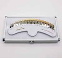 Guide de couleurs dentaires 20 teintes avec miroir, panneau colorimétrique 3D pour blanchiment des dents, pour usage professionnel en clinique dentaire
