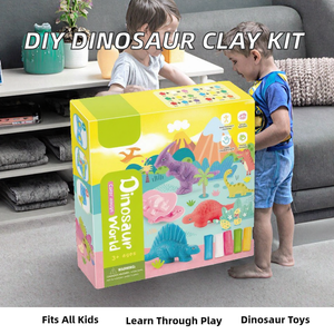 Juguetes de Plastilina DIY Toysrunner, 12 Colores, Arcilla para Educación Temprana, Moldes de Dinosaurios, Plastilina Versátil de 14 Colores - Product Image 2