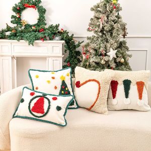 Christmas Embroidered Pillow Cases <b>Rectangle</b> Polyester Home Decor Living Room Sofa <b>Cushion</b> <b>Covers</b> Throw Pillow Features - Product Image 1