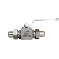 Vanne à boisseau sphérique hydraulique 2 voies en acier au carbone haute pression KHB OEM pour machines agricoles, huile haute température, joint FKM