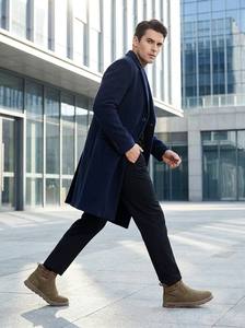 [Logotipo Personalizado] <span class=keywords><strong>Botas</strong></span> de Nieve para <span class=keywords><strong>Hombre</strong></span>, Nuevas <span class=keywords><strong>Botas</strong></span> de Invierno, Botines de Moda con Elástico a Rayas, Servicio de Marca OEM/ODM de Fábrica - Product Image 3