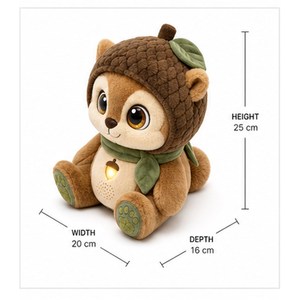 Gufo Interattivo di Peluche Parlante - Peluche Intelligente con Sensore di Movimento e Risposta Sonora, Regalo per Bambini e Adulti - Product Image 1