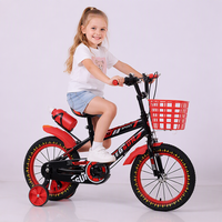 Vélo BMX léger pour filles 12/16 pouces, simple vitesse, fourche en acier, frein à disque standard, pour l'entraînement, dès 5 ans