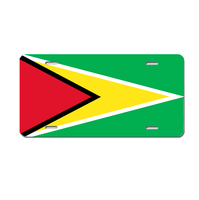Plaques d'immatriculation personnalisées avec drapeau de la Guadeloupe, plaque d'immatriculation nationale personnalisée, souvenir de pays, cadeau, plaque décorative