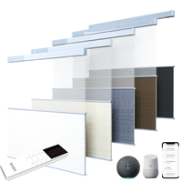 Stores plissés alvéolaires premium à structure hexagonale, isolation phonique et thermique, tissu personnalisé