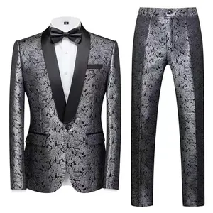 Costume et blazer 2 pièces pour homme, personnalisé avancé, châle, revers, simple boutonnage, costume de mariage d'affaires