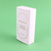 Logo personnalisé couleur impression cadeau de luxe emballage boîte à tiroir blanc boîtes en papier carte pour emballage de parfum