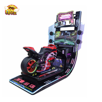 Machine électronique de jeu d'arcade de conduite de jeux de course de simulateur de moto à jetons