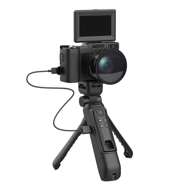 4K Digital Vlogging Camera for Photography 48MP Video Camera with WiFi Connection 3.0" IPS Flip Screen