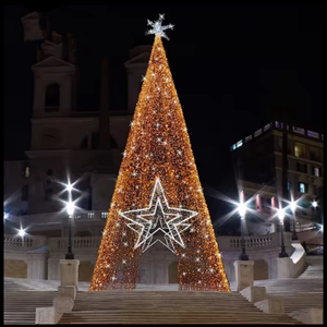 Outdoor giant lighted cone metal Christmas <b>tree</b> Christmas <b>lights</b> for New year decoration - Product Image 3