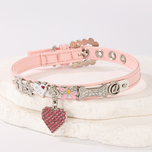 ปลอกคอสุนัขแบบริบบิ้นประดับเพชรสวยงาม เป็นมิตรกับสิ่งแวดล้อม ดีไซน์ PU สวมใส่สบาย สำหรับชิวาวาและสุนัขพันธุ์เล็ก จำเป็นต้องมี - Product Image 6