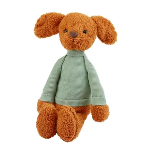 Good quality baby gift box cartoon long-legged animal plush toy warm heart series doll dog doll plush doll