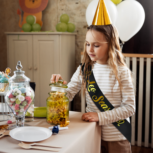 สายคาดเอว LEO Season พร้อมแผ่นฟอยล์สีทองสำหรับราศี LEO สายสะพายวันเกิดเสริมของขวัญวันเกิดและของตกแต่งงานปาร์ตี้ - Product Image 5