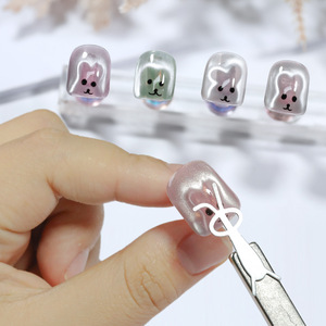 Herramientas de Manicura al por Mayor, Imanes para Uñas en Forma de Y, Corazón de Conejo Pequeño, Ojo de Gato, para Diseño de Uñas - Product Image 1
