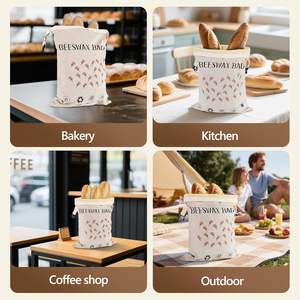 حقيبتان قابلتان لإعادة الاستخدام من شمع العسل لحفظ الخبز - حجم كبير 17×13 بوصة للخبز المخمر والخبز المنزلي - Product Image 6