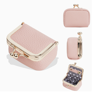 Nouvelle Collection : Mini Pochette à Bijoux Rectangulaire en Cuir avec Fermeture Boutonnée, Doublure en Tissu, Élégante et Simple, pour Bagues, Colliers et Boucles d'Oreilles - Product Image 5