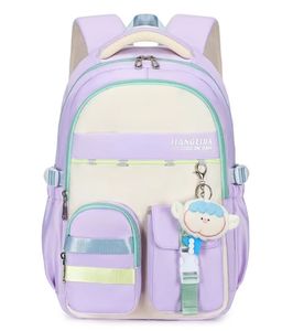 Mochila para estudiantes de secundaria Colocación de color de moda con patrón de logotipo para campus de escuela secundaria - Product Image 1