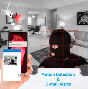 Système de caméra CCTV sans fil TSEye 4CH, surveillance extérieure, caméras de sécurité IP Wifi, kit NVR avec vision nocturne, étanche IP67 - Product Image 4