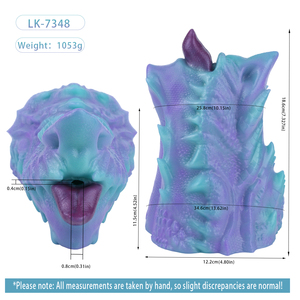 Dragon Queen Etherion Dragon Kiss Masturbateur masculin en silicone à canal unique, jouet pour adultes à texture fourrée, doux, sûr et réaliste pour hommes 18+ - Product Image 5