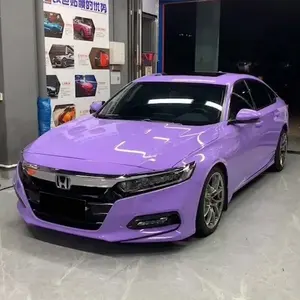 Natte Gloss Lila Lavendel Auto Wrap Vinyl Film Zelfklevende Super Ductiliteit Motorfiets Decoratie