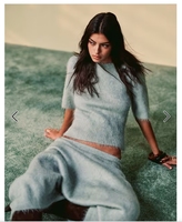 Ensembles de pulls en mohair 2027 : Haut court + Jupes longues taille haute – Ensembles 2 pièces tendance personnalisables