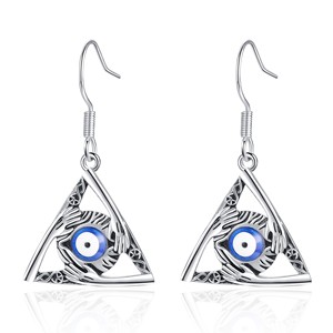 Pendientes de Ojo de Diablo Creativos, Joyería Nueva, Pendientes Góticos Únicos de Moda para Mujer, Estilo Triangular - Product Image 6