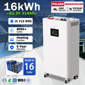 จัดส่งจากโปแลนด์ แบตเตอรี่ Lifepo4 แบบตั้งพื้น 51.2V 16kWh พร้อมระบบจัดการแบตเตอรี่ JK V19 BMS ในตัว พร้อมระบบทำความร้อน สำหรับระบบไฟฟ้าแบบออฟกริด - Product Image 1