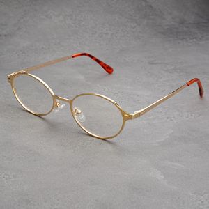 サングラスサングラスUV400オールドマネースタイルゴールドワイヤーエッジライト高級眼鏡フレーム楕円形金属サングラス女性 - Product Image 6