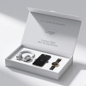 Boîte cadeau de luxe en <span class=keywords><strong>carton</strong></span> kraft avec insert en satin noir magnétique, doublure personnalisée avec logo et intérieur en satin. - Product Image 3